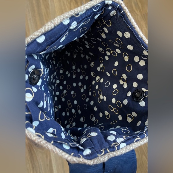 Echo Neck Tie Up cycled Handcrafted Bag - Picture 4 of 5